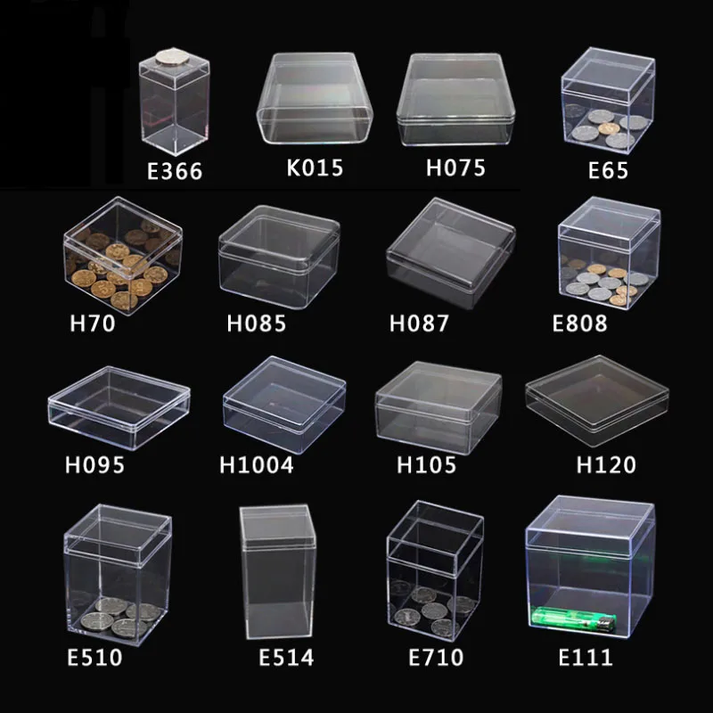 19 sizes Small transparent plastic box coin capsules case Clear PS Storage Box Candy Tools Packaging Box Beads/Jewelry Gift Box
19 sizes Small transparent plastic box coin capsules case Clear PS Storage Box Candy Tools Packaging Box Beads/Jewelry Gift Box