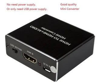 (USB power or No need power) 4K*2K HDMI to HDMI + Audio Toslink/Optic SPDIF+ 3.5mm Stereo Extractor Converter
(USB power or No need power) 4K*2K HDMI to HDMI + Audio Toslink/Optic SPDIF+ 3.5mm Stereo Extractor Converter