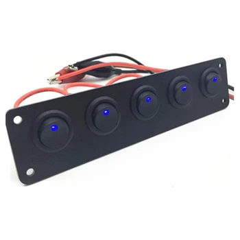 1 Pcs 5 Gang Switch Panel Control with LED Light Durable Portable for Car Boat TD326
1 Pcs 5 Gang Switch Panel Control with LED Light Durable Portable for Car Boat TD326