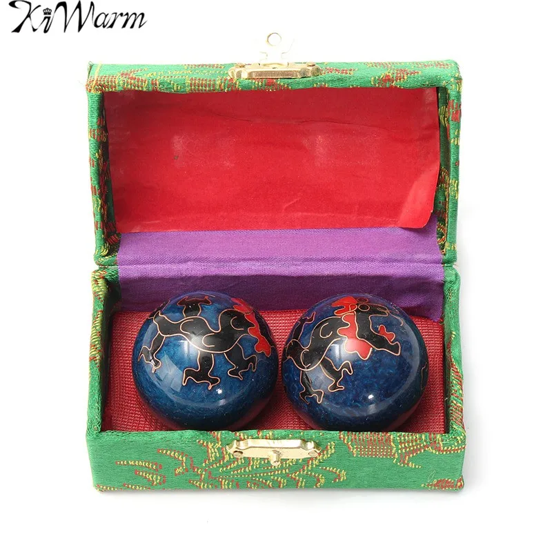 KiWarm New 2Pcs Chinese Cloisonne Exercise Stress Ball Hand Wrist Solid Chrome Baoding Ball Health Therapy Massage Ball Gemstone
KiWarm New 2Pcs Chinese Cloisonne Exercise Stress Ball Hand Wrist Solid Chrome Baoding Ball Health Therapy Massage Ball Gemstone