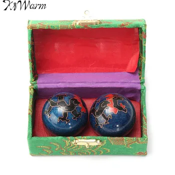 KiWarm New 2Pcs Chinese Cloisonne Exercise Stress Ball Hand Wrist Solid Chrome Baoding Ball Health Therapy Massage Ball Gemstone
KiWarm New 2Pcs Chinese Cloisonne Exercise Stress Ball Hand Wrist Solid Chrome Baoding Ball Health Therapy Massage Ball Gemstone