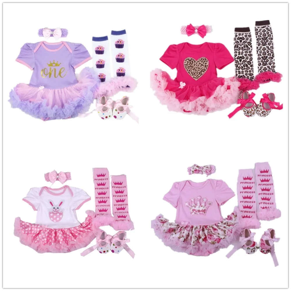 Fashion Baby Clothes Set Newborn Bodysuit Leg Warmer Shoe Headband 4 in 1 Suit Princess Girls Tutu Dress Jumpsuits Sweet Outfits
Fashion Baby Clothes Set Newborn Bodysuit Leg Warmer Shoe Headband 4 in 1 Suit Princess Girls Tutu Dress Jumpsuits Sweet Outfits