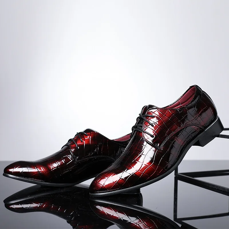 Men Formal Shoes Pointed Toe Patent Leather Oxford Shoes For Men Dress Shoes Business Wedding Party Plus Size High Quality
Men Formal Shoes Pointed Toe Patent Leather Oxford Shoes For Men Dress Shoes Business Wedding Party Plus Size High Quality