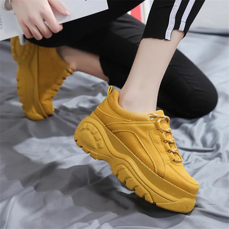 New 2019 spring and fall Casual Shoes Women yellow White Platform Shoes Creepers Ladies Flats Shoes Harajuku Creeper Chaussure
New 2019 spring and fall Casual Shoes Women yellow White Platform Shoes Creepers Ladies Flats Shoes Harajuku Creeper Chaussure