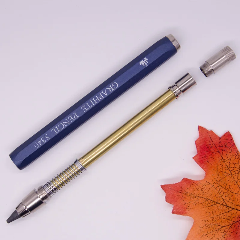 5.6mm Mechanical Pencil Lead Holder With Sharpener Sketch 5.6 mm Drawing Pencil Aluminium & Copper High-quality
5.6mm Mechanical Pencil Lead Holder With Sharpener Sketch 5.6 mm Drawing Pencil Aluminium & Copper High-quality