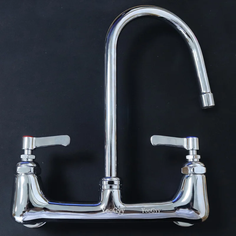 YooGyy 360Rotation Dual Handle Mixer Tap Cold And Hot Water Wall Mounted Kitchen Sink Faucet,02
YooGyy 360Rotation Dual Handle Mixer Tap Cold And Hot Water Wall Mounted Kitchen Sink Faucet,02
