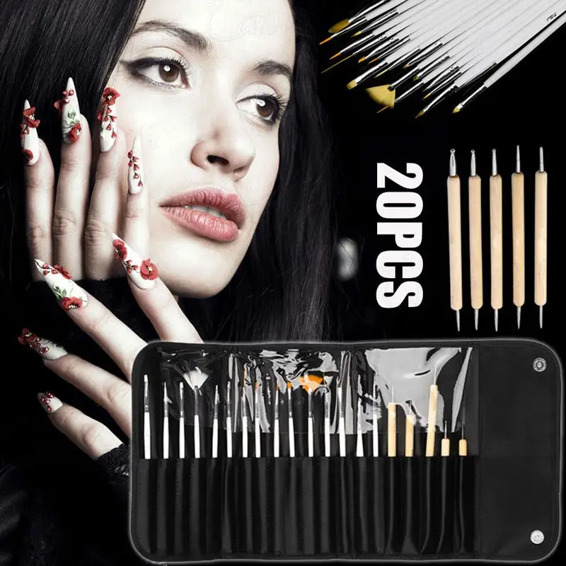 Nail Brush Nail Art Brushes Pen Design Painting Dotting Detailing Pen Bundle Tool Kit Set with Case nail tools 20pcs/set
Nail Brush Nail Art Brushes Pen Design Painting Dotting Detailing Pen Bundle Tool Kit Set with Case nail tools 20pcs/set