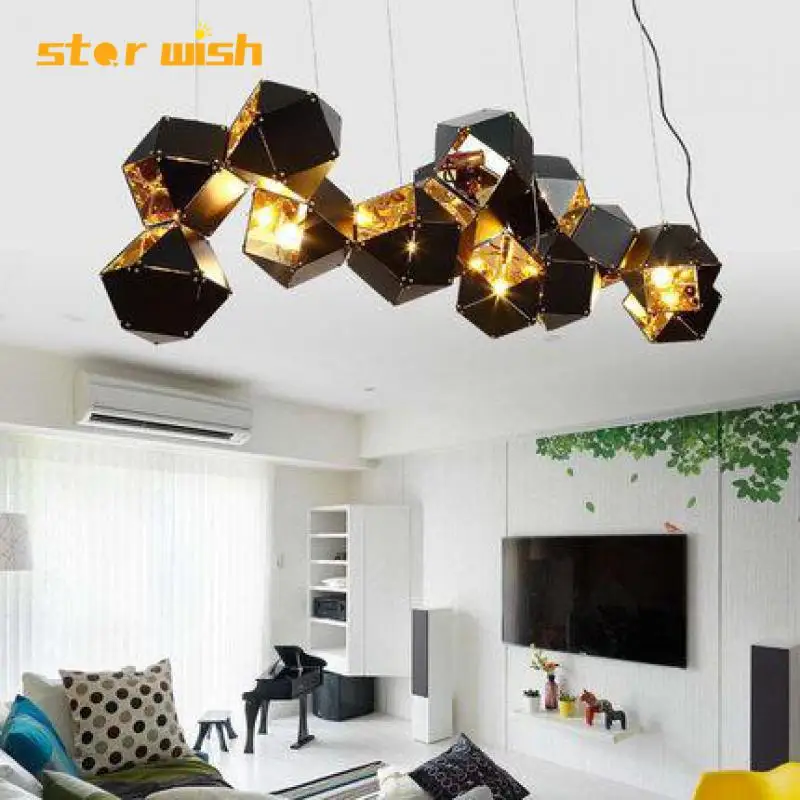 Post Modern Metal Chandelier Light Art Irregular geometrical Hanging Light decoeation For Villa Nordic Light Fixture home
Post Modern Metal Chandelier Light Art Irregular geometrical Hanging Light decoeation For Villa Nordic Light Fixture home
