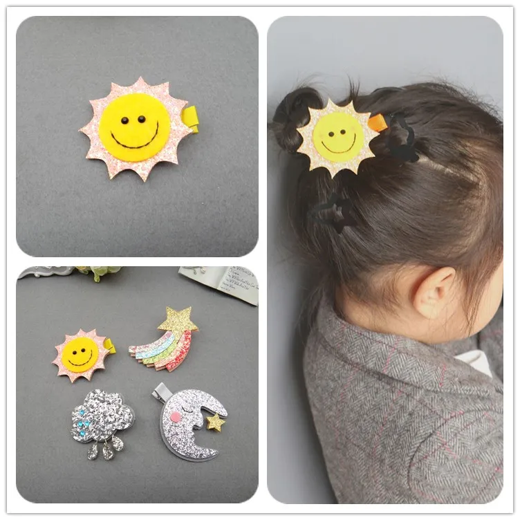 1 PCS New Fashion Sun And Moon Rainbow Clouds Hairpins Girls Hair Accessories Children Headwear Baby Hair Clips Headdress
1 PCS New Fashion Sun And Moon Rainbow Clouds Hairpins Girls Hair Accessories Children Headwear Baby Hair Clips Headdress