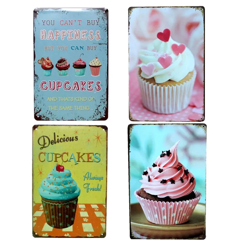 Cupcakes Vintage Metal Tin Signs Wall Plaque Decorative Plates Poster Cafe Bar Club Garage Decoration Home Decor 20x30 cm
Cupcakes Vintage Metal Tin Signs Wall Plaque Decorative Plates Poster Cafe Bar Club Garage Decoration Home Decor 20x30 cm