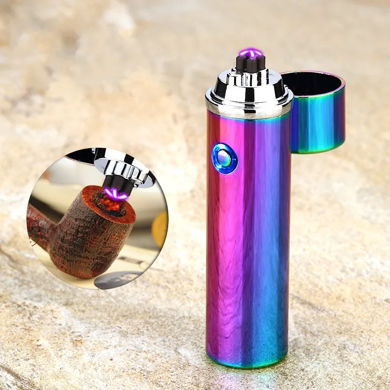 New Electric Double Pulse Arc Lighter Tobacco Pipe USB Lighter Smokeless Windproof Cigarette Cigar Lighters Rechargeable briquet
New Electric Double Pulse Arc Lighter Tobacco Pipe USB Lighter Smokeless Windproof Cigarette Cigar Lighters Rechargeable briquet