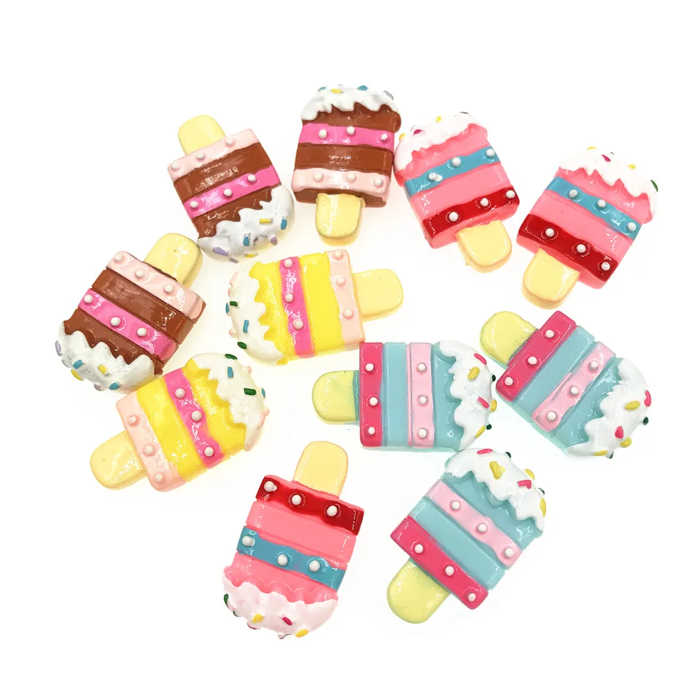 10Pcs Kawaii Flat Back Resin Cabochon Artificial Ice cream Cabochons Simulation Fake Food DIY Embellishment Scrapbooking 21*36mm
10Pcs Kawaii Flat Back Resin Cabochon Artificial Ice cream Cabochons Simulation Fake Food DIY Embellishment Scrapbooking 21*36mm