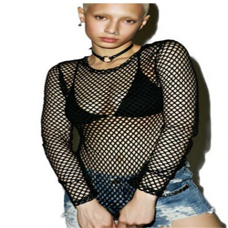 Transparent Women Casual Blusas 2017 Long Sleeve Hem Shirt See Through Fishnet Mesh Hollow Sexy Sheer Blouse Tops
Transparent Women Casual Blusas 2017 Long Sleeve Hem Shirt See Through Fishnet Mesh Hollow Sexy Sheer Blouse Tops