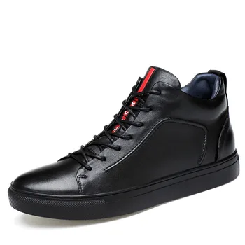 Winter Genuine Leather Men's Sport Skateboarding Shoes Popular Waterproof Comfortable Fur Warm Black Sneaker for Men Youth 36-47
Winter Genuine Leather Men's Sport Skateboarding Shoes Popular Waterproof Comfortable Fur Warm Black Sneaker for Men Youth 36-47