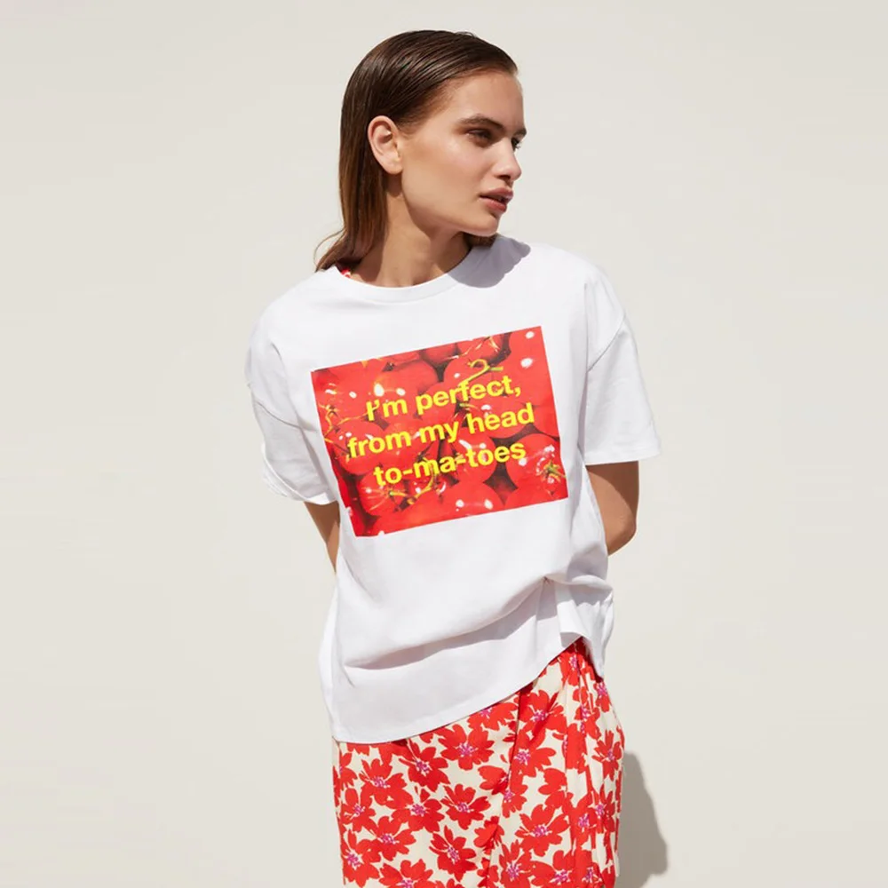 Casual White Summer Women Cotton Tshirt O Neck I am perfect Short Sleeve Tshirt Bloggers Sweatshirt Designer New Arrivals 2019
Casual White Summer Women Cotton Tshirt O Neck I am perfect Short Sleeve Tshirt Bloggers Sweatshirt Designer New Arrivals 2019