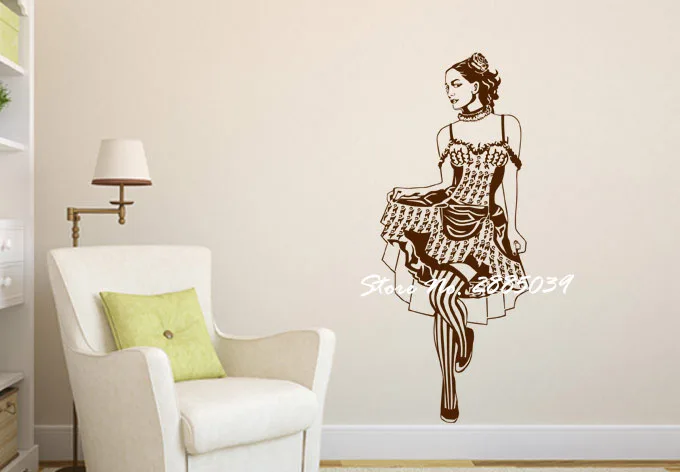 Dancer New Design Dancing Girls Vintage Sticker Vinyl Removable Wall Sticker Living Room Dance room Home Decor Art Bedroom LA249
Dancer New Design Dancing Girls Vintage Sticker Vinyl Removable Wall Sticker Living Room Dance room Home Decor Art Bedroom LA249