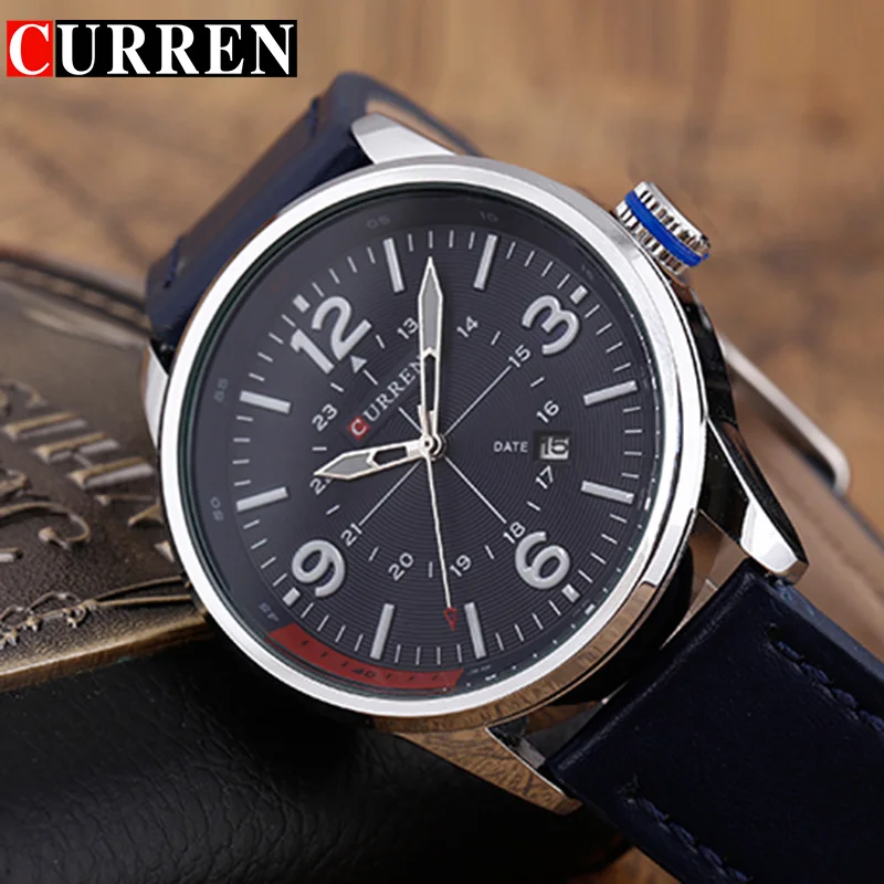 CURREN Men's Watches Top Brand Luxury Blue Male Clock Man Quartz-Watches Men Date Wristwatch Hodinky relogio masculino 8215
CURREN Men's Watches Top Brand Luxury Blue Male Clock Man Quartz-Watches Men Date Wristwatch Hodinky relogio masculino 8215