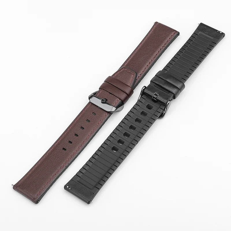 For ticwatch E 20mm 2in1 leather/silicone strap Compatible band width 20mm watch replacement Genuine Leather bracelet
For ticwatch E 20mm 2in1 leather/silicone strap Compatible band width 20mm watch replacement Genuine Leather bracelet