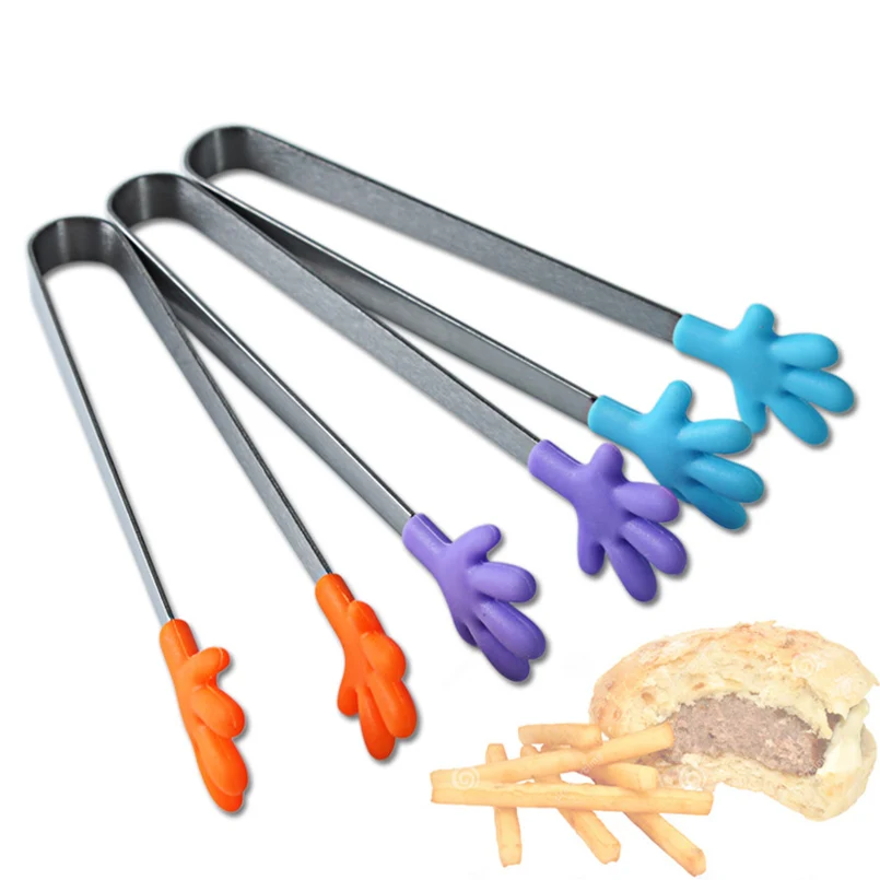 1 Pc Silicone Stainless Steel Kitchen Tongs Food Clip Fruit Vegetable Cake Plam Shape Tongs Pastry Clamp Kitchen Utensils Tongs
1 Pc Silicone Stainless Steel Kitchen Tongs Food Clip Fruit Vegetable Cake Plam Shape Tongs Pastry Clamp Kitchen Utensils Tongs
