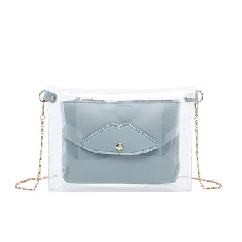 2019 Fashion Women Small Flap Bags Plastic Transparent Totes Composite Metal Chain Pu Leather Bag Female Mini Jelly Handbags 88
2019 Fashion Women Small Flap Bags Plastic Transparent Totes Composite Metal Chain Pu Leather Bag Female Mini Jelly Handbags 88