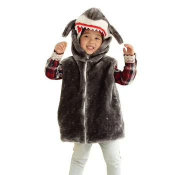 Animal Vest Unisex Children's Cartoon Grey Shark Vest Costume Autumn Winter Hooded Kids Girls Boys Cosplay Plush Outwear Coat
Animal Vest Unisex Children's Cartoon Grey Shark Vest Costume Autumn Winter Hooded Kids Girls Boys Cosplay Plush Outwear Coat