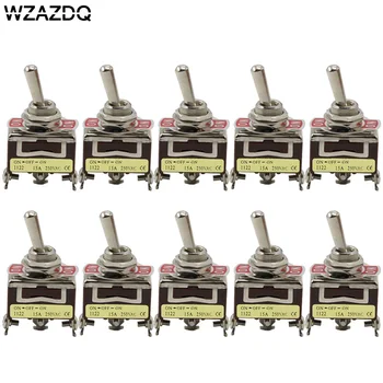 10pce high quality button switch 1122 wall rocker toggle switch three legs three gears silver contacts
10pce high quality button switch 1122 wall rocker toggle switch three legs three gears silver contacts