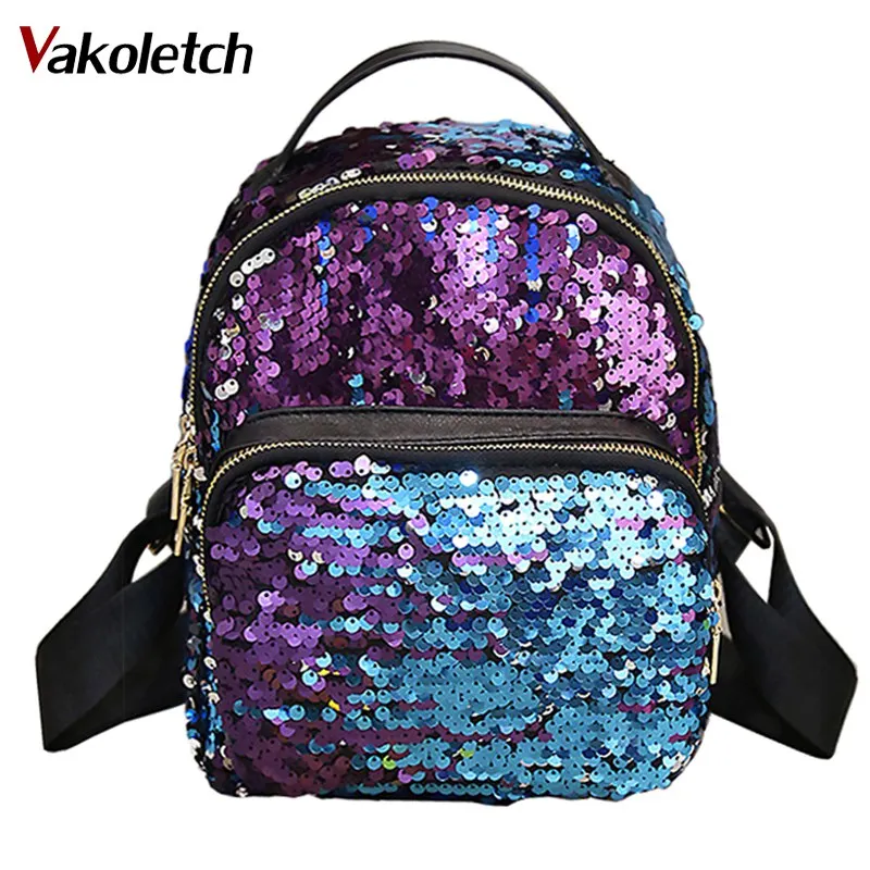 Bling Bling Sequins Backpack Women School Bags PU Princess Backpack Bag All-match Small Travel Sequins Backpack mochila KL131
Bling Bling Sequins Backpack Women School Bags PU Princess Backpack Bag All-match Small Travel Sequins Backpack mochila KL131