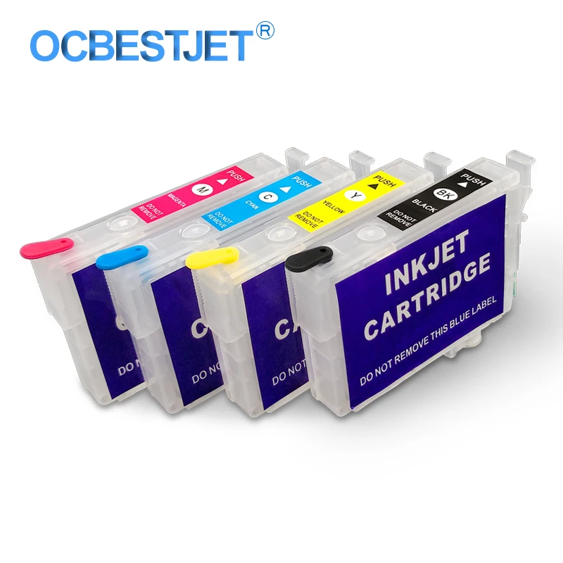 4 Colors/Set T1761-T1764 Refillable Ink Cartridge With Chip For Epson Expression Home XP-30 XP-102 XP-202 XP-302 XP-402 Printer
4 Colors/Set T1761-T1764 Refillable Ink Cartridge With Chip For Epson Expression Home XP-30 XP-102 XP-202 XP-302 XP-402 Printer