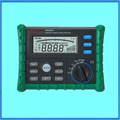 MASTECH MS5203 High Precision Megger Digital Insulation Resistance Meter Tester Multimeter 10G 1000V Medidor De Aterramento
MASTECH MS5203 High Precision Megger Digital Insulation Resistance Meter Tester Multimeter 10G 1000V Medidor De Aterramento