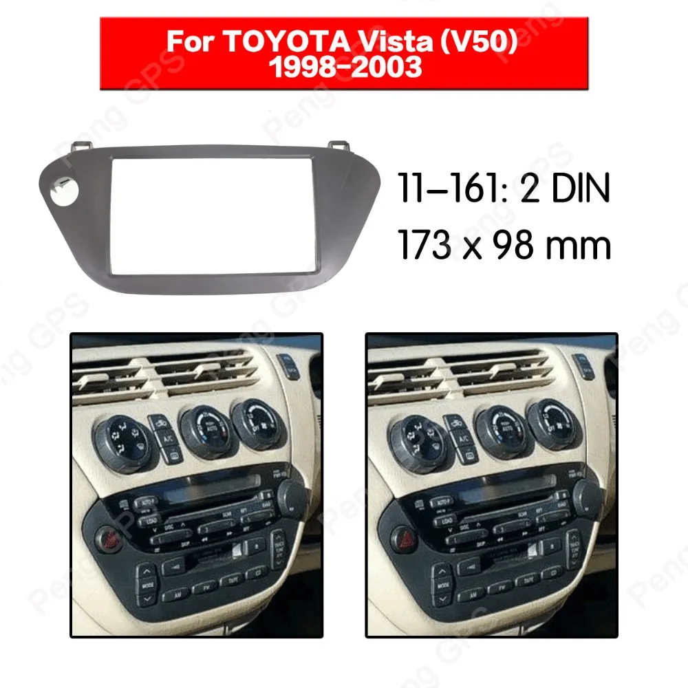 2 Din Car Radio stereo Fitting installation fascia For TOYOTA Vista (V50) 1998-2003 Stereo Frame Fascias Mount Panel DVD Bezel
2 Din Car Radio stereo Fitting installation fascia For TOYOTA Vista (V50) 1998-2003 Stereo Frame Fascias Mount Panel DVD Bezel