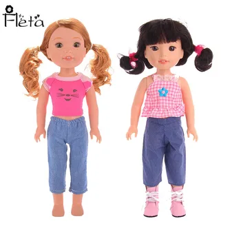 New Doll Clothes Set = Tops + Pants For 14.5 Inch American Accessories Baby Generation Christmas Gifts
New Doll Clothes Set = Tops + Pants For 14.5 Inch American Accessories Baby Generation Christmas Gifts