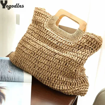 Handmade Bohemian 2020 Straw Handbags for Women Large Capacity Totes Bag Beach Travel Woven Top-Handle Summer Female Bags
Handmade Bohemian 2020 Straw Handbags for Women Large Capacity Totes Bag Beach Travel Woven Top-Handle Summer Female Bags