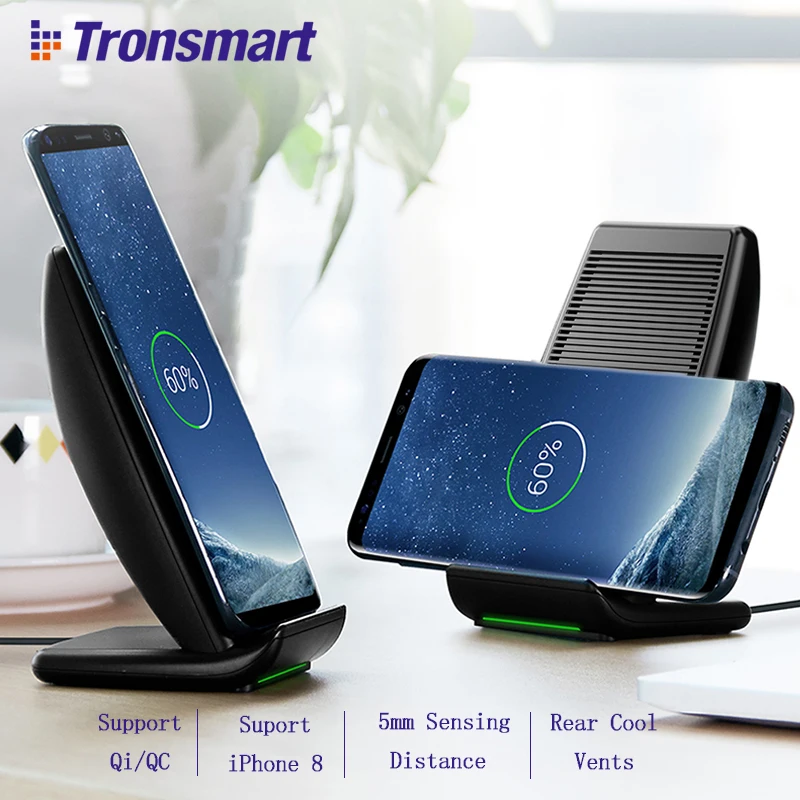 Tronsmart WC05 Qi Wireless Charger Battery Charger Power Bank for iPhone X,iPhone 8/8 Plus,Galaxy S8, Note 8,Qi-Enabled Device
Tronsmart WC05 Qi Wireless Charger Battery Charger Power Bank for iPhone X,iPhone 8/8 Plus,Galaxy S8, Note 8,Qi-Enabled Device