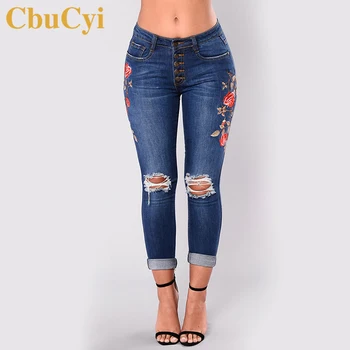 CbuCyi Spring Fashion Women's Clothing Denim Pant Plus Size Buttons Hole Embroidered High-stretch Jeans Female Slim Denim Pants
CbuCyi Spring Fashion Women's Clothing Denim Pant Plus Size Buttons Hole Embroidered High-stretch Jeans Female Slim Denim Pants