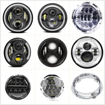 Motorcycle Angel Eyes H4 7" LED Headlight/ 7 Headlamp Mounting Bracket Ring Support For Jeep 4X4 Car offroad vehicle
Motorcycle Angel Eyes H4 7" LED Headlight/ 7 Headlamp Mounting Bracket Ring Support For Jeep 4X4 Car offroad vehicle