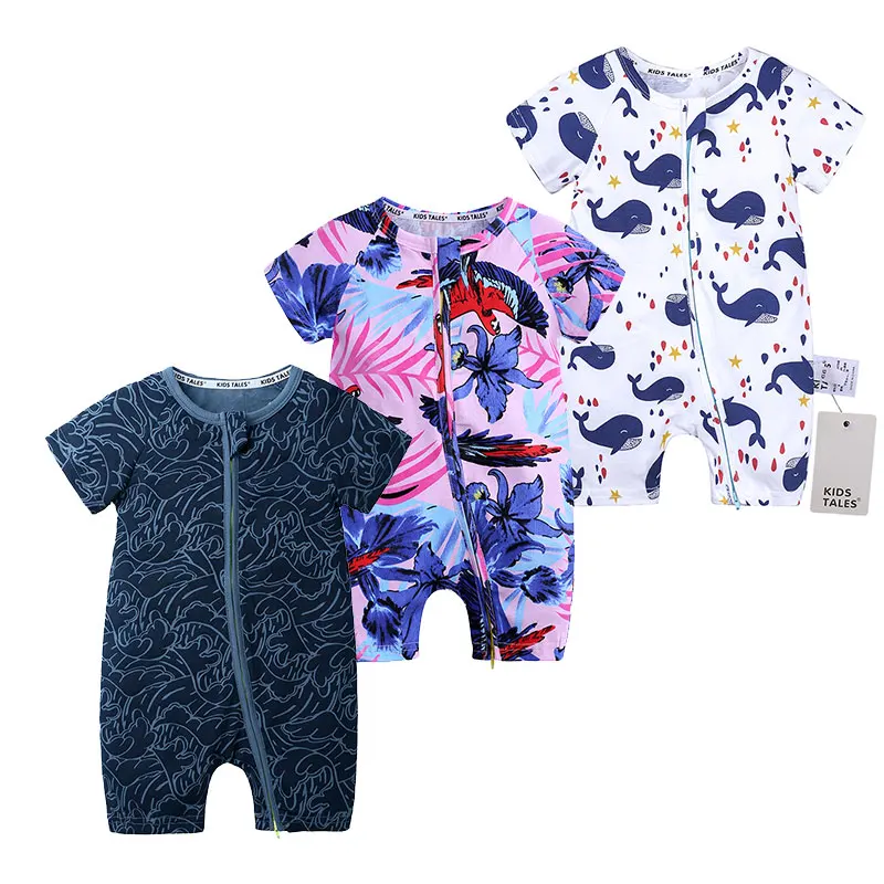 Baby short-sleeved Rompers Cartoon Print Zipper Romper cotton baby summer soft unisex clothes newborn Baby Romper BBR278
Baby short-sleeved Rompers Cartoon Print Zipper Romper cotton baby summer soft unisex clothes newborn Baby Romper BBR278