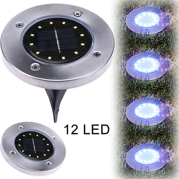 1/2/4 Pcs 12 Leds Solar Power Buried Light Underground Lamp Upgraded LED Waterproof Solar Power Lamp for Outdoor Path Way Garden
1/2/4 Pcs 12 Leds Solar Power Buried Light Underground Lamp Upgraded LED Waterproof Solar Power Lamp for Outdoor Path Way Garden