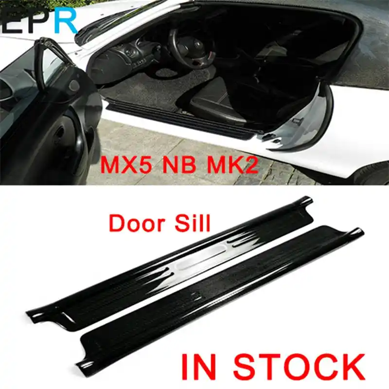 Mx5 Nb Mk2 Miata Carbon Fiber Door Sill For Mazda Glossy