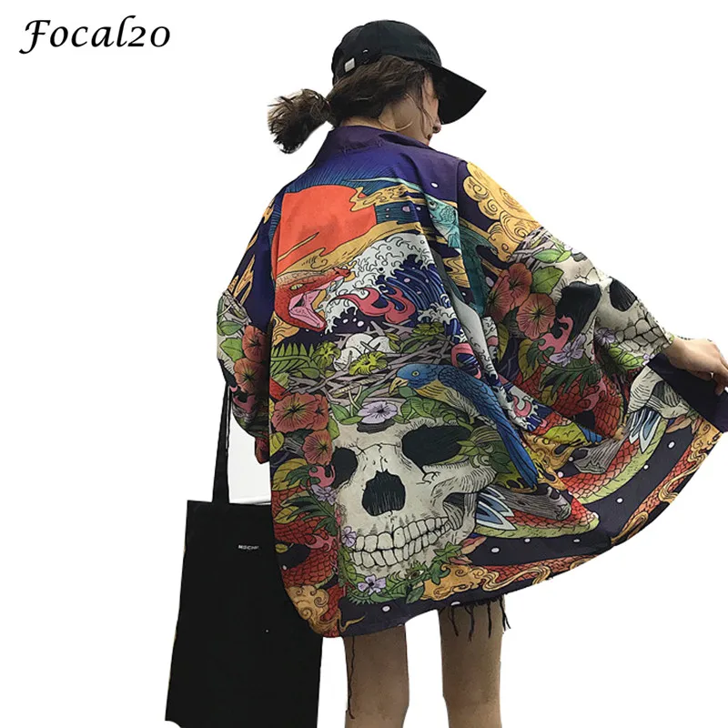 focal20 Harajuku Skull Print Cardigan Kimono Women Blouse Shirt Long Sleeve V-Neck Japanese Style Female Blouse Casual Tops
focal20 Harajuku Skull Print Cardigan Kimono Women Blouse Shirt Long Sleeve V-Neck Japanese Style Female Blouse Casual Tops