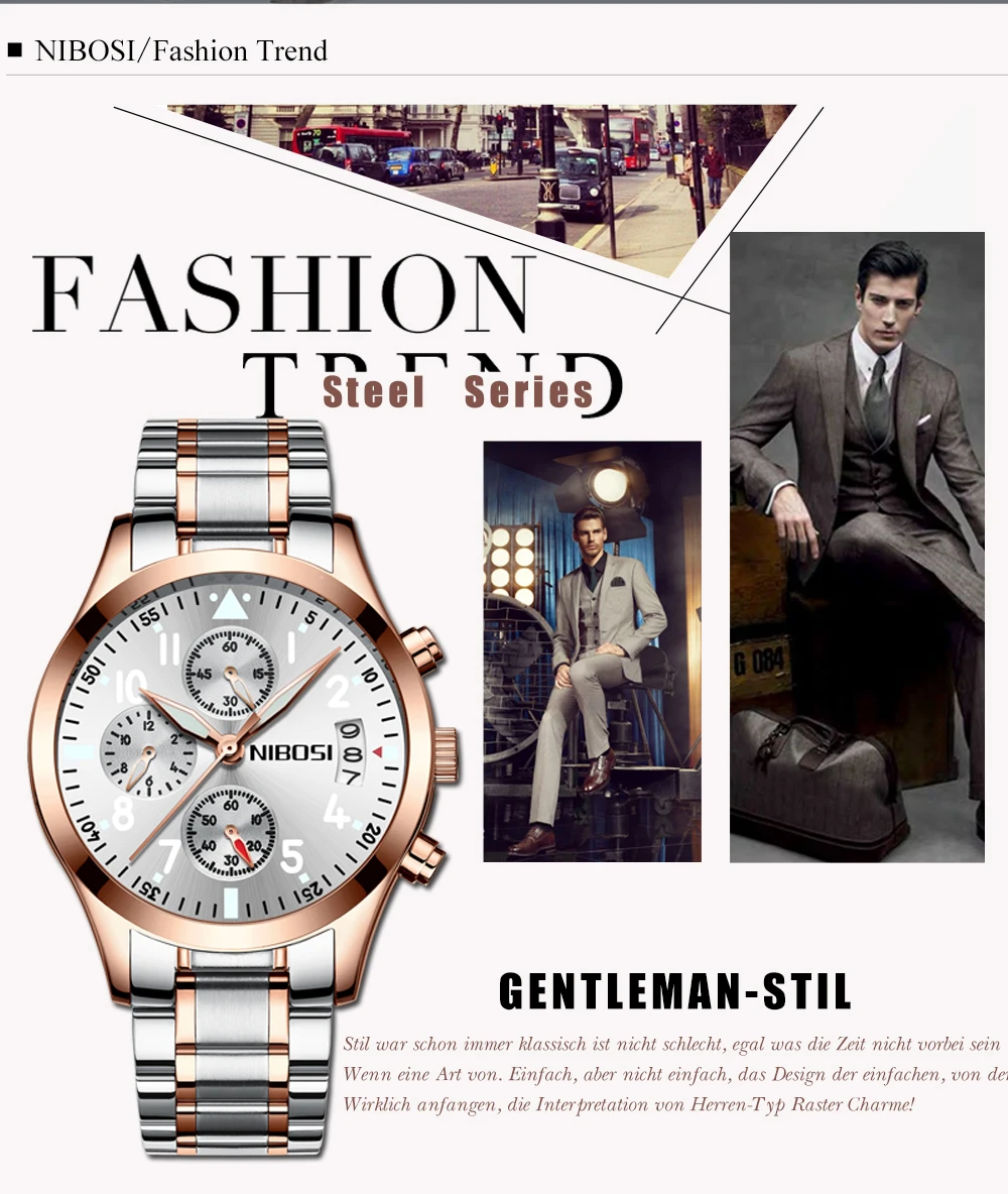 Relogio Masculino NIBOSI Mens Watches Top Brand Luxury Famous Brand Watch Men Waterproof Stainless Steel Sport Watch For Men (30)