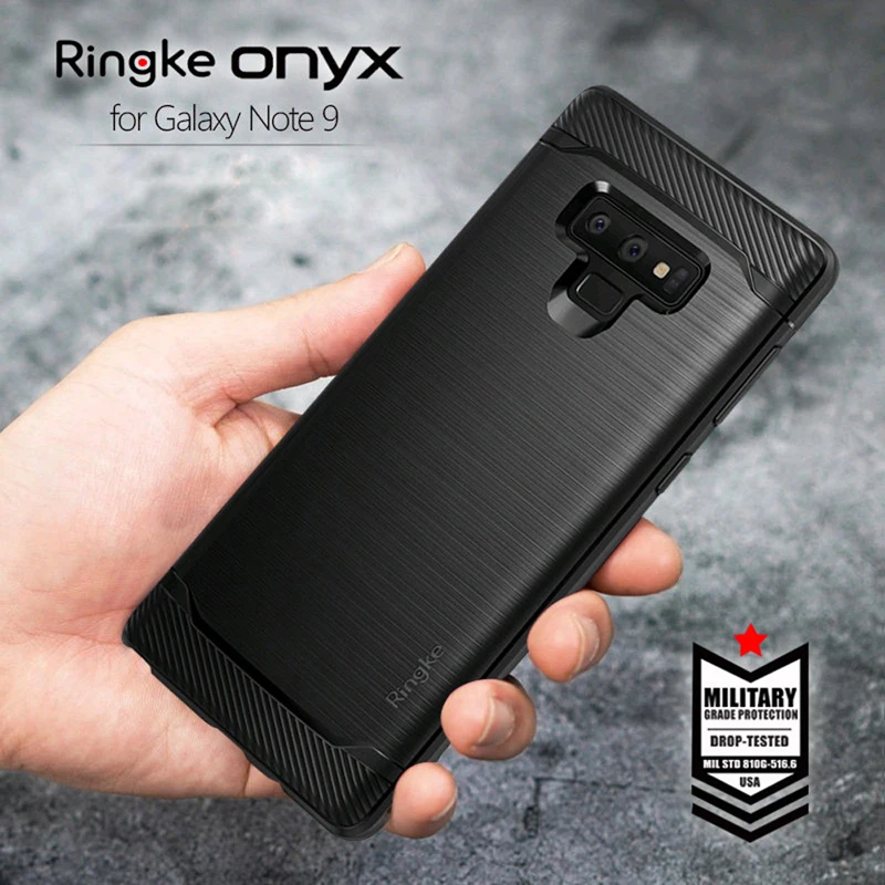 

Ringke Onyx for Galaxy Note 9 Case Rugged Flexible TPU Defensive for Galaxy Note 9 Black Case