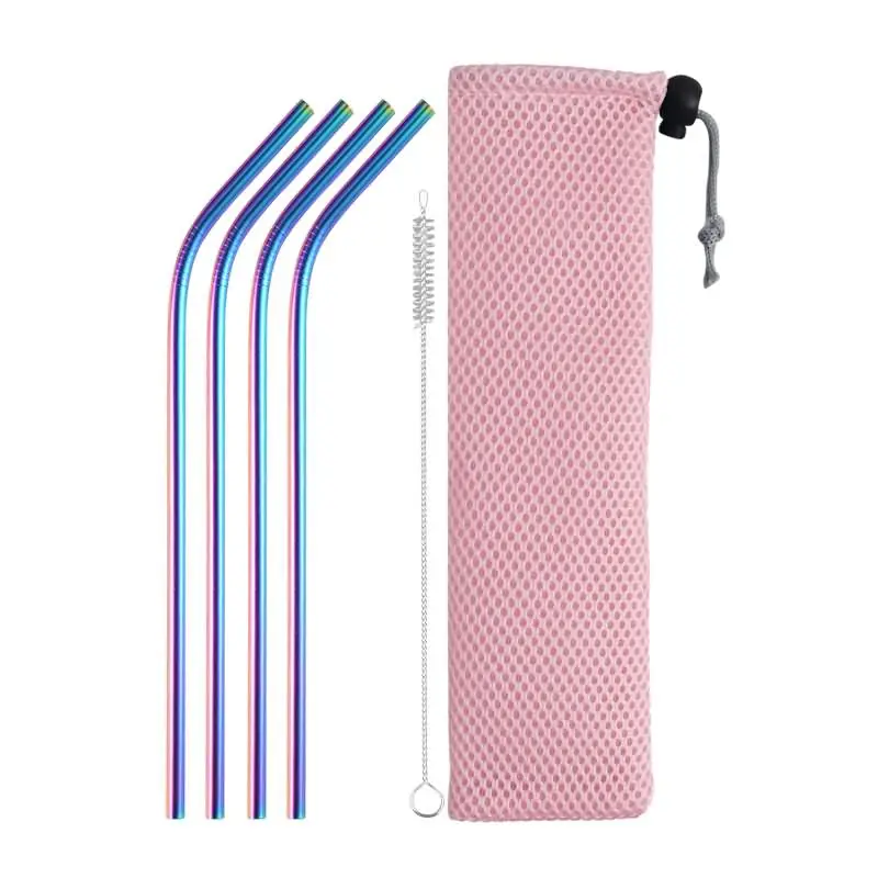 4Pcs Reusable Drinking Straw Metal Stainless Steel Straw With Cleaner Brush For Home Party Barware Bar Accessories
4Pcs Reusable Drinking Straw Metal Stainless Steel Straw With Cleaner Brush For Home Party Barware Bar Accessories