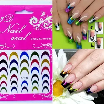 3D Color Design Nail Stickers French Nail Art Water Transfer Nail Stickers Watermark Lasting Nail Stickers Manicure Decal Decor
3D Color Design Nail Stickers French Nail Art Water Transfer Nail Stickers Watermark Lasting Nail Stickers Manicure Decal Decor