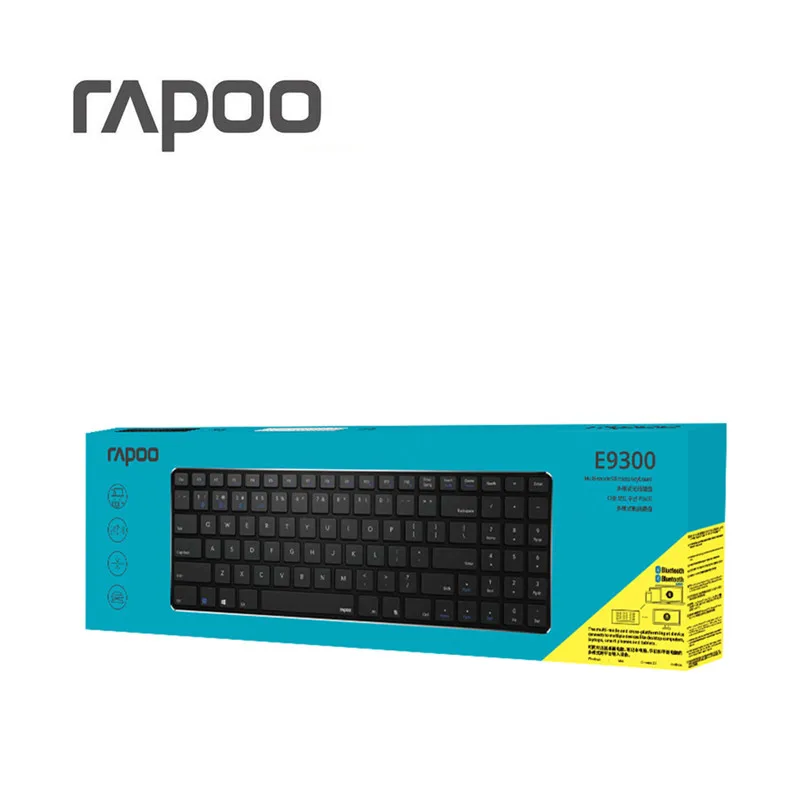 New Rapoo E9300 Bluetooth/2.4G Multi-Media 5.6mm Ultra-Slim Wireless Keyboard for Laptops Desktops PC with 3 Devices Connect
New Rapoo E9300 Bluetooth/2.4G Multi-Media 5.6mm Ultra-Slim Wireless Keyboard for Laptops Desktops PC with 3 Devices Connect