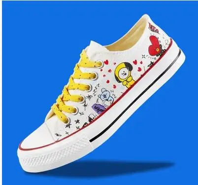 women shoes BT21 Youth Tuan Tuan Tian Jiuguo Jin Taiheng Jimin with casual low-end canvas shoes cartoon printing tide
women shoes BT21 Youth Tuan Tuan Tian Jiuguo Jin Taiheng Jimin with casual low-end canvas shoes cartoon printing tide