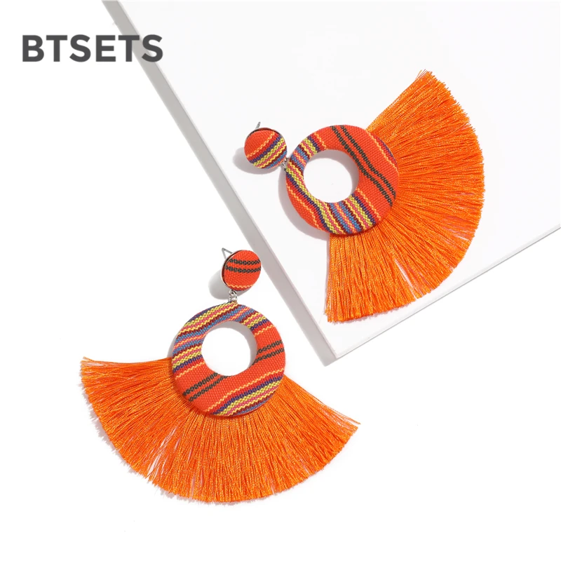 Earrings For Women Fringed Statement Tassel Earrings Bohemian Long Drop Dangling Female Orange Wedding Earings Fashion Jewelry
Earrings For Women Fringed Statement Tassel Earrings Bohemian Long Drop Dangling Female Orange Wedding Earings Fashion Jewelry