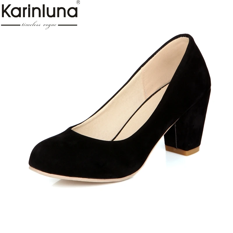 Karinluna 2019 plus Size 31-47 dropship women's Shoes woman Chunky High Heels Shoes elegant office lady Woman Pumps
Karinluna 2019 plus Size 31-47 dropship women's Shoes woman Chunky High Heels Shoes elegant office lady Woman Pumps