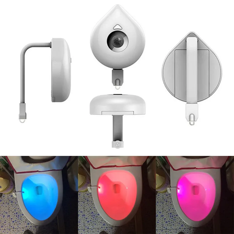 New 8Colors LED Toilet Bathroom Night Light Human Motion Activated Seat Sensor Lamp Accessories
New 8Colors LED Toilet Bathroom Night Light Human Motion Activated Seat Sensor Lamp Accessories