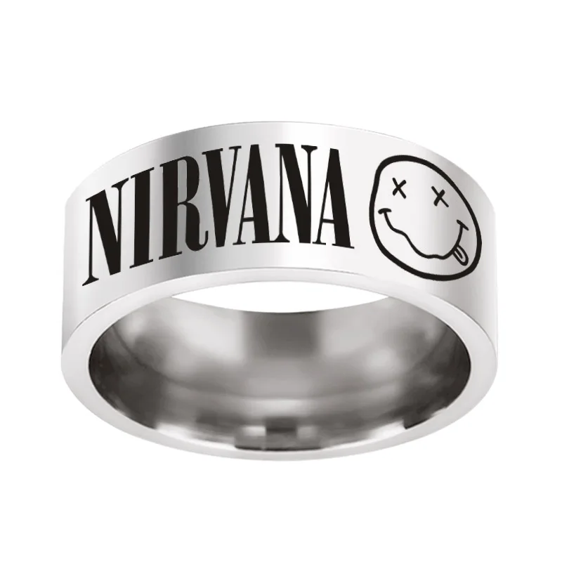 NIRVANA, Fan Gift Rings, Titanium Steel Rings for Men and Women, Fashion Accessories
NIRVANA, Fan Gift Rings, Titanium Steel Rings for Men and Women, Fashion Accessories