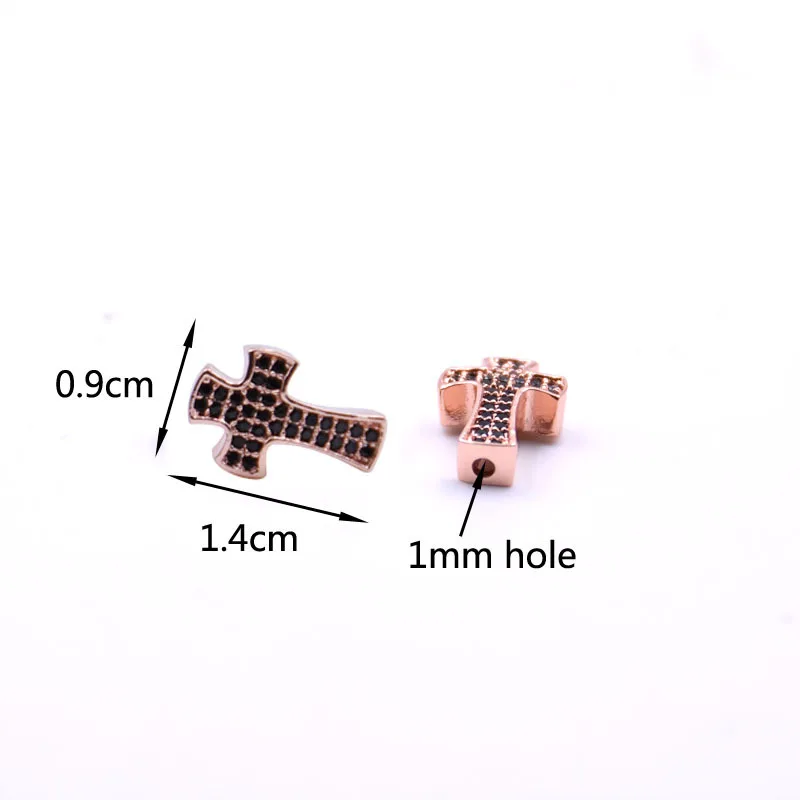 Cross Beads For DIY Jewelry Making Bracelet Necklace Collection Pave Zircon Copper Spacer Bead Pendant Unisex Findings Rose Gold
Cross Beads For DIY Jewelry Making Bracelet Necklace Collection Pave Zircon Copper Spacer Bead Pendant Unisex Findings Rose Gold